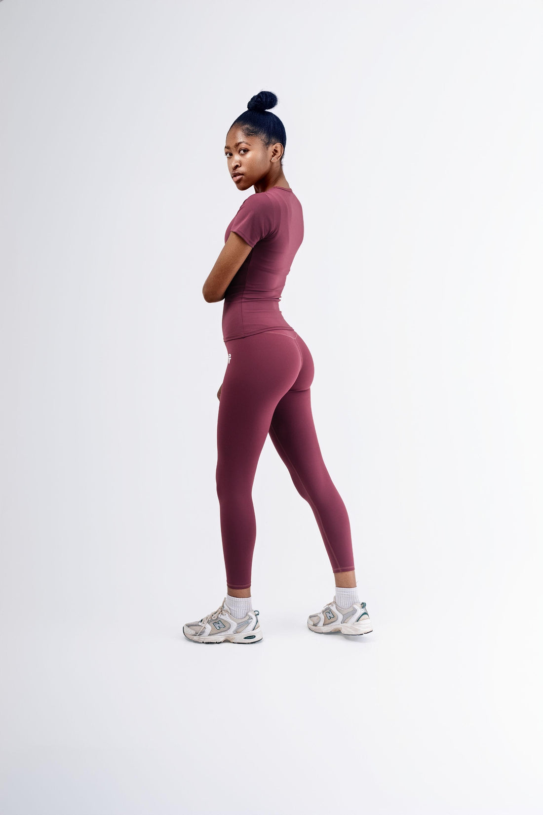 Maroon Sculpted T Shirt