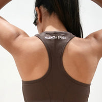 Brown Power Seamless Sports Bra