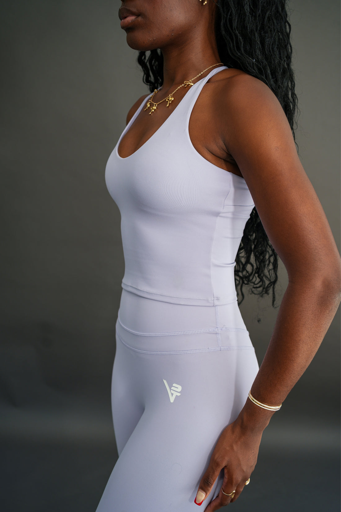 Lilac Bloom Halterneck Tank