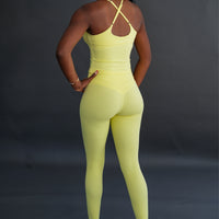 Yellow Butter Bloom Leggings