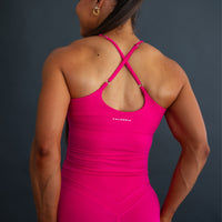 Cherry Hot Pink Bloom Leggings