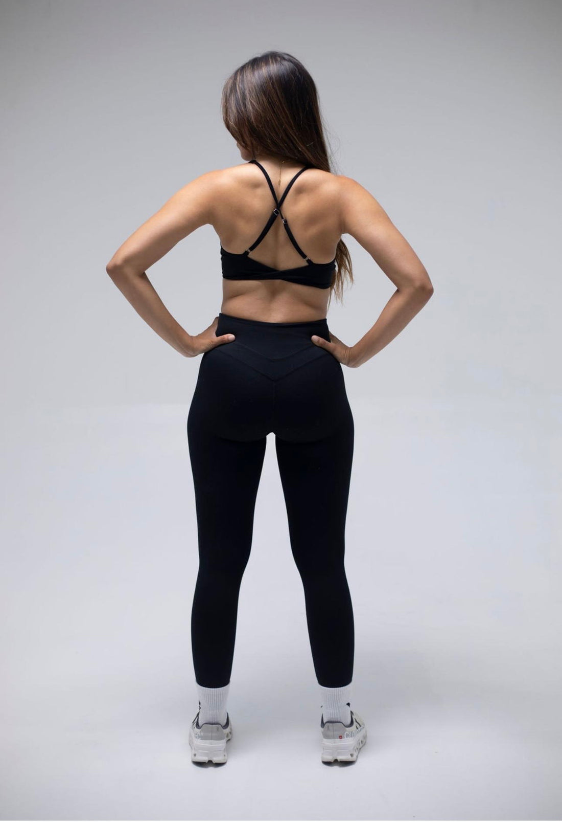 Black Bloom Sports Bra