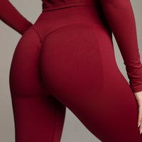 Burgundy SecondSkin Leggings