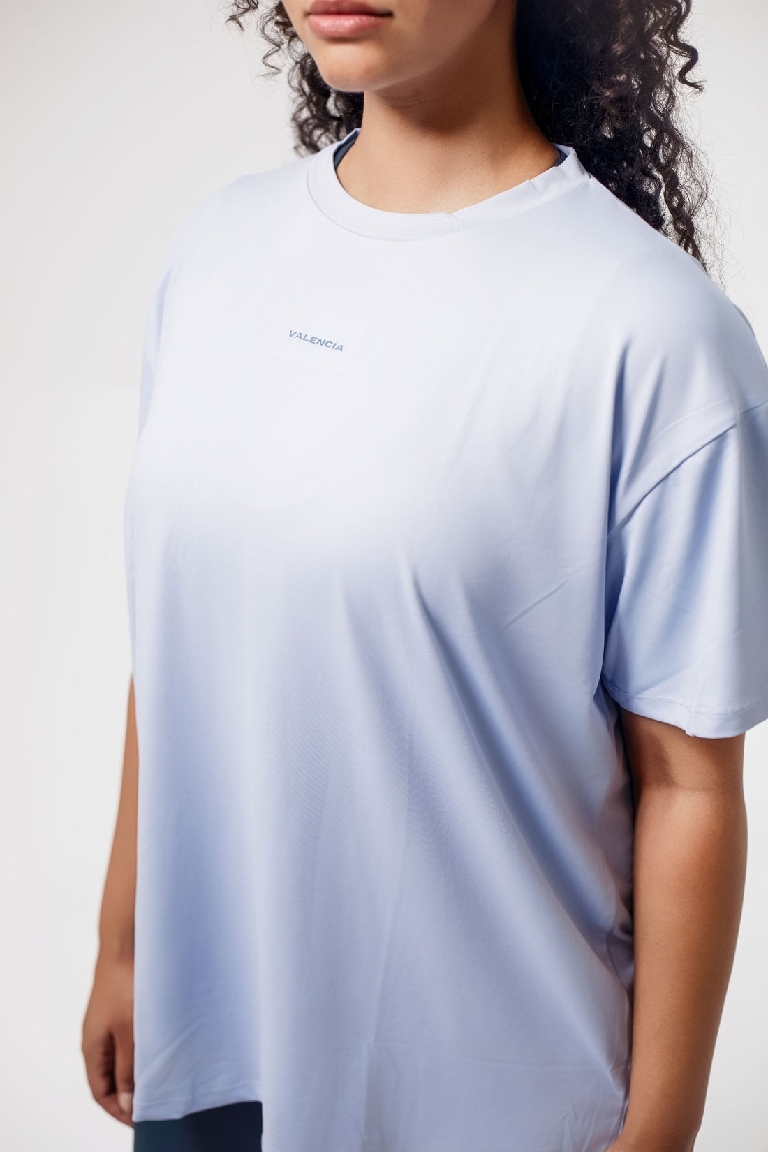 Baby Blue Active Over sized Tee