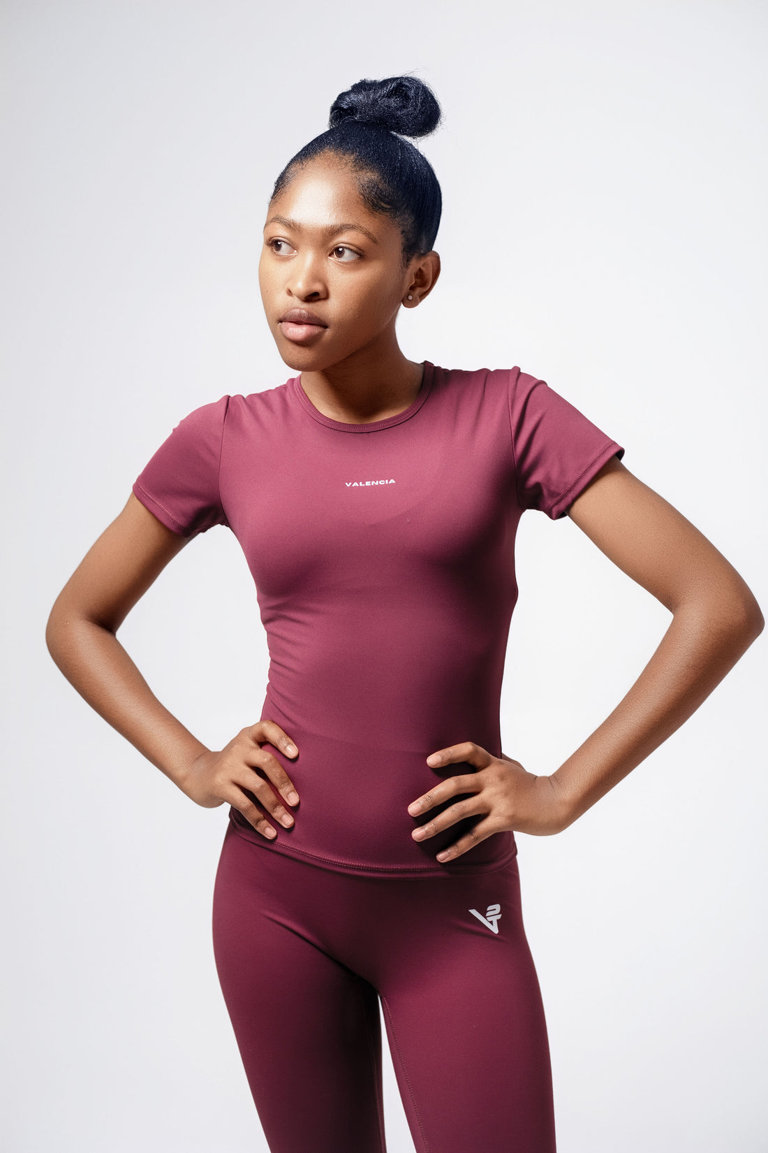 Maroon Sculpted T Shirt