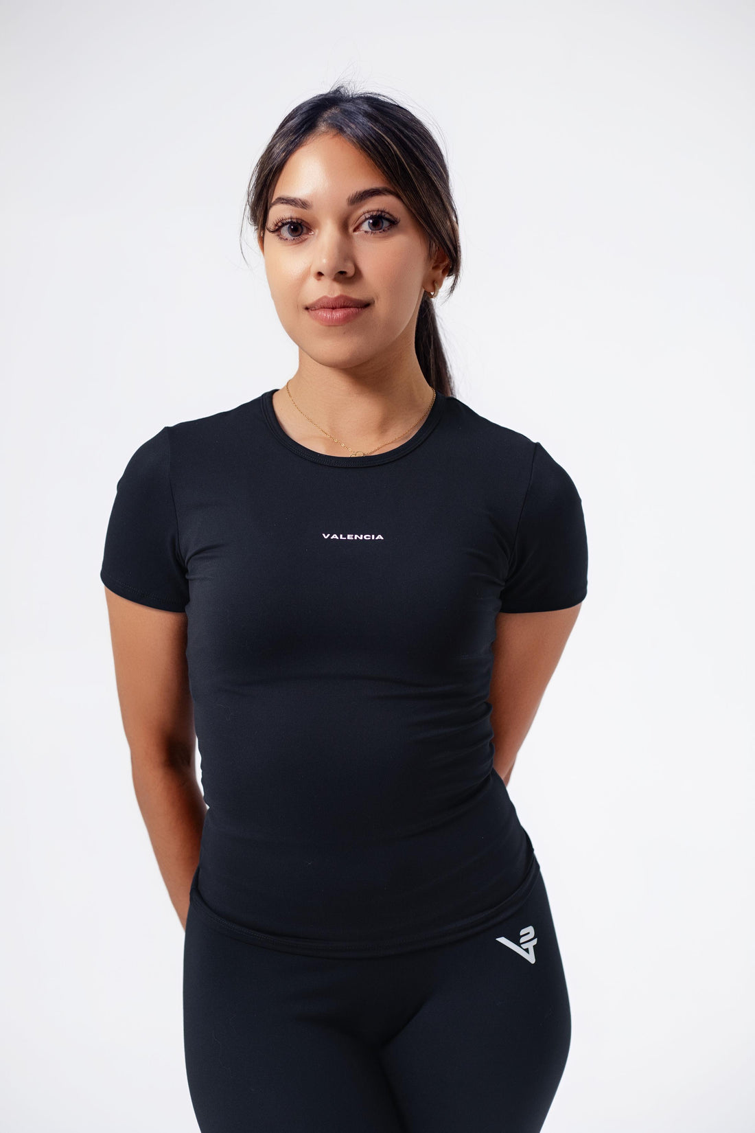 Black Sculpted T Shirt