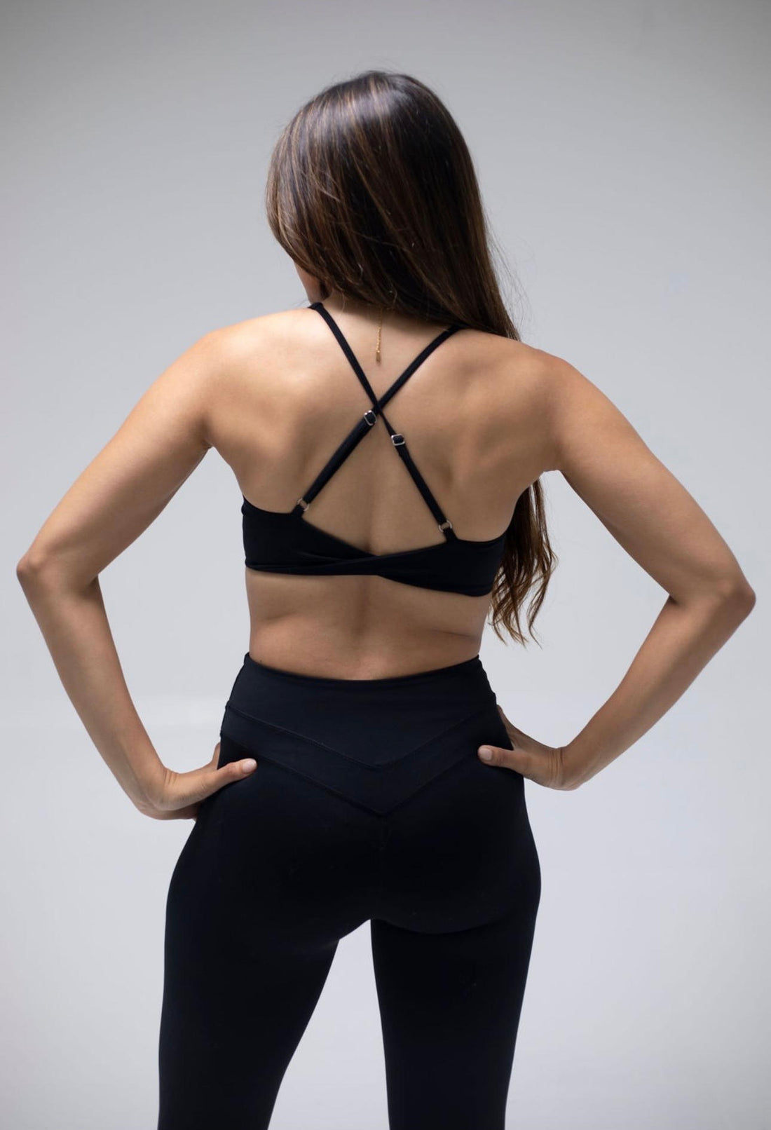 Black Bloom Sports Bra