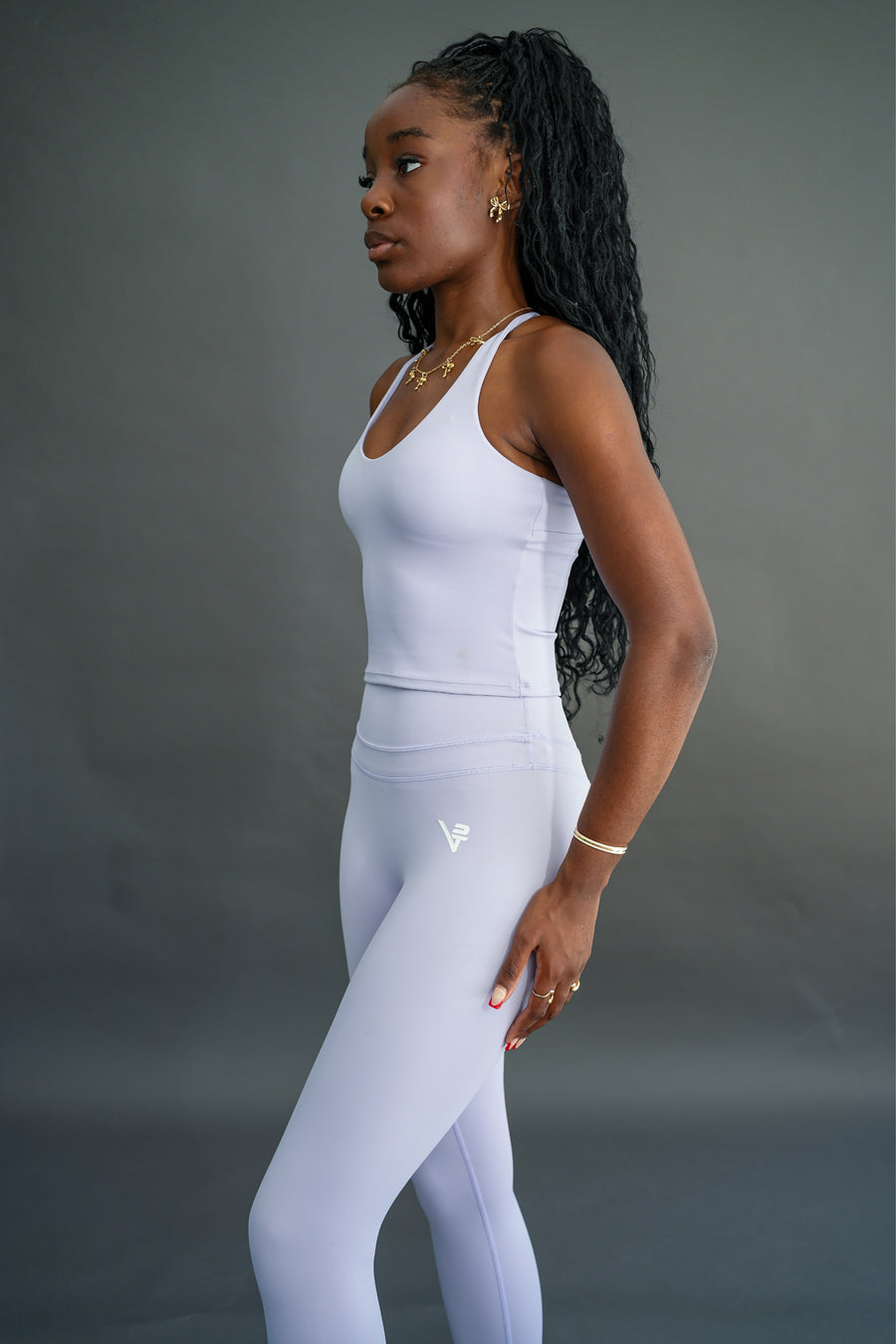 Lilac Bloom Halterneck Tank