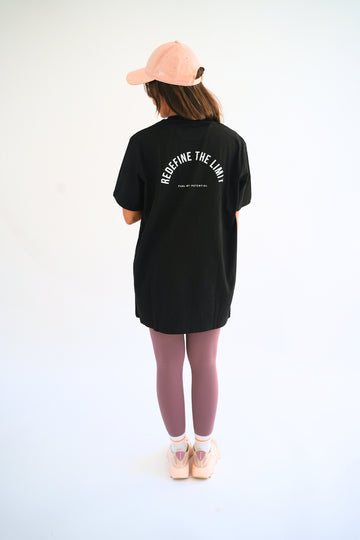 Black Over Sized Tee