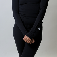 Black Aspire Long Sleeve Tee