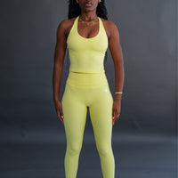 Yellow Butter Bloom Leggings