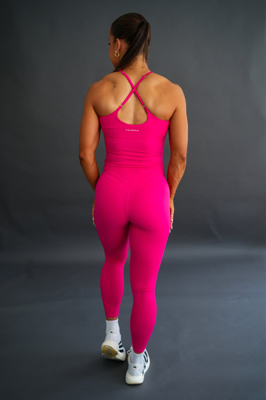 Cherry Hot Pink Bloom Leggings