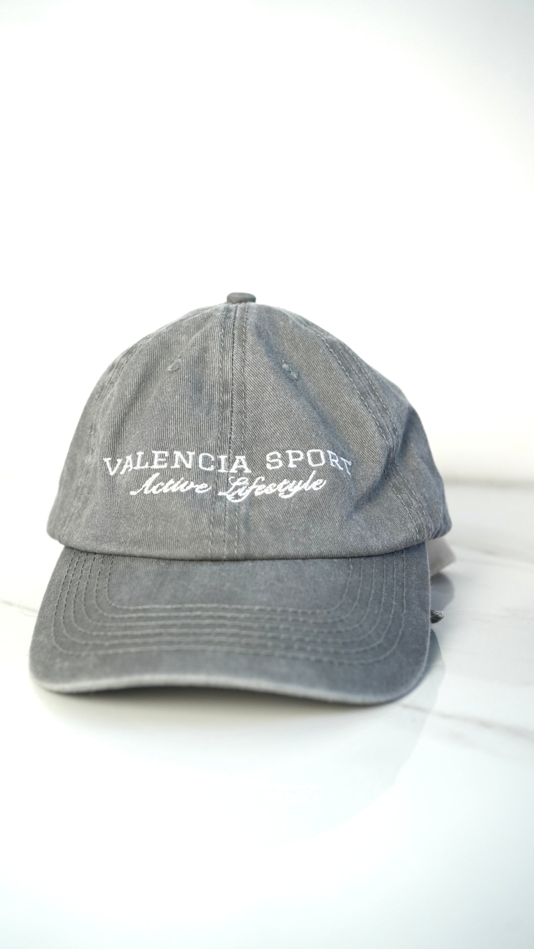 Grey Acid Wash Cap