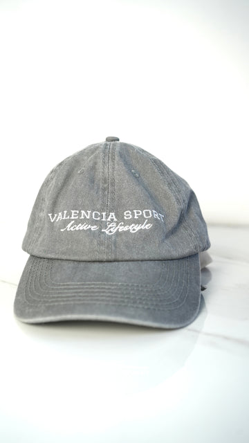 Grey Acid Wash Cap