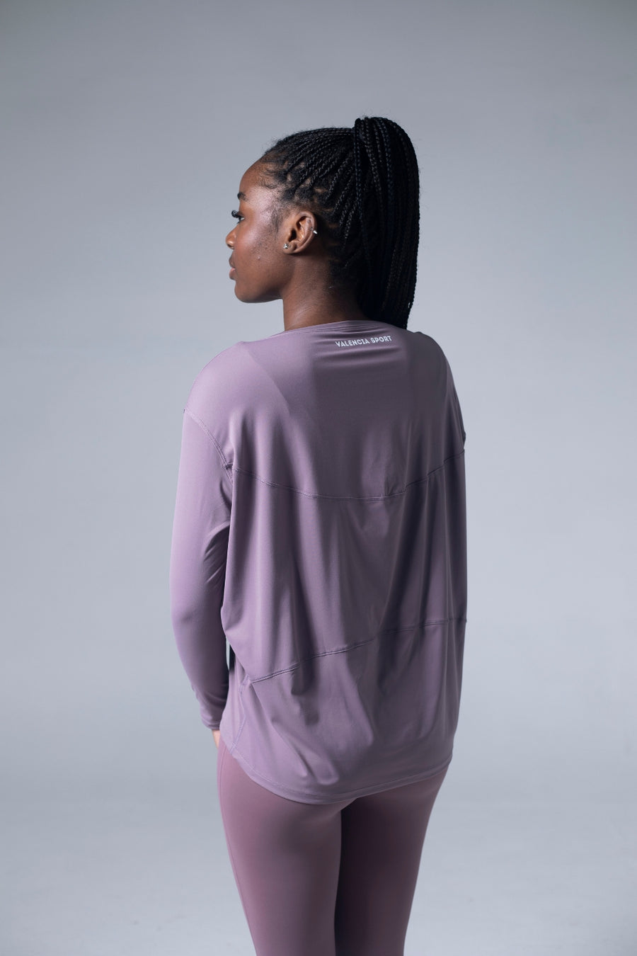 Long Sleeve Modest Tee Purple