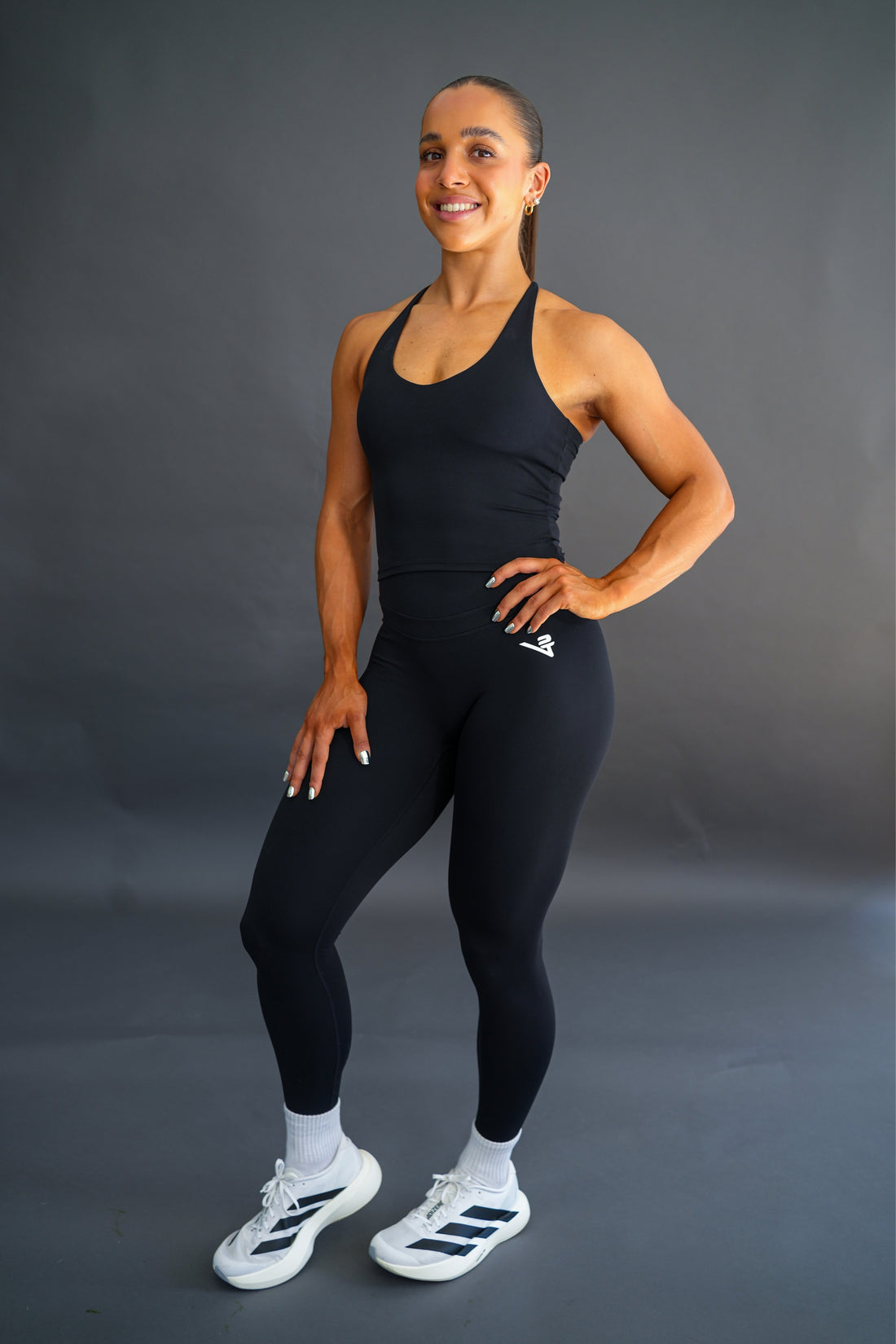 Black Bloom Leggings