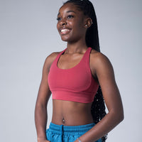 Ruby Red Jewel Sports Bra