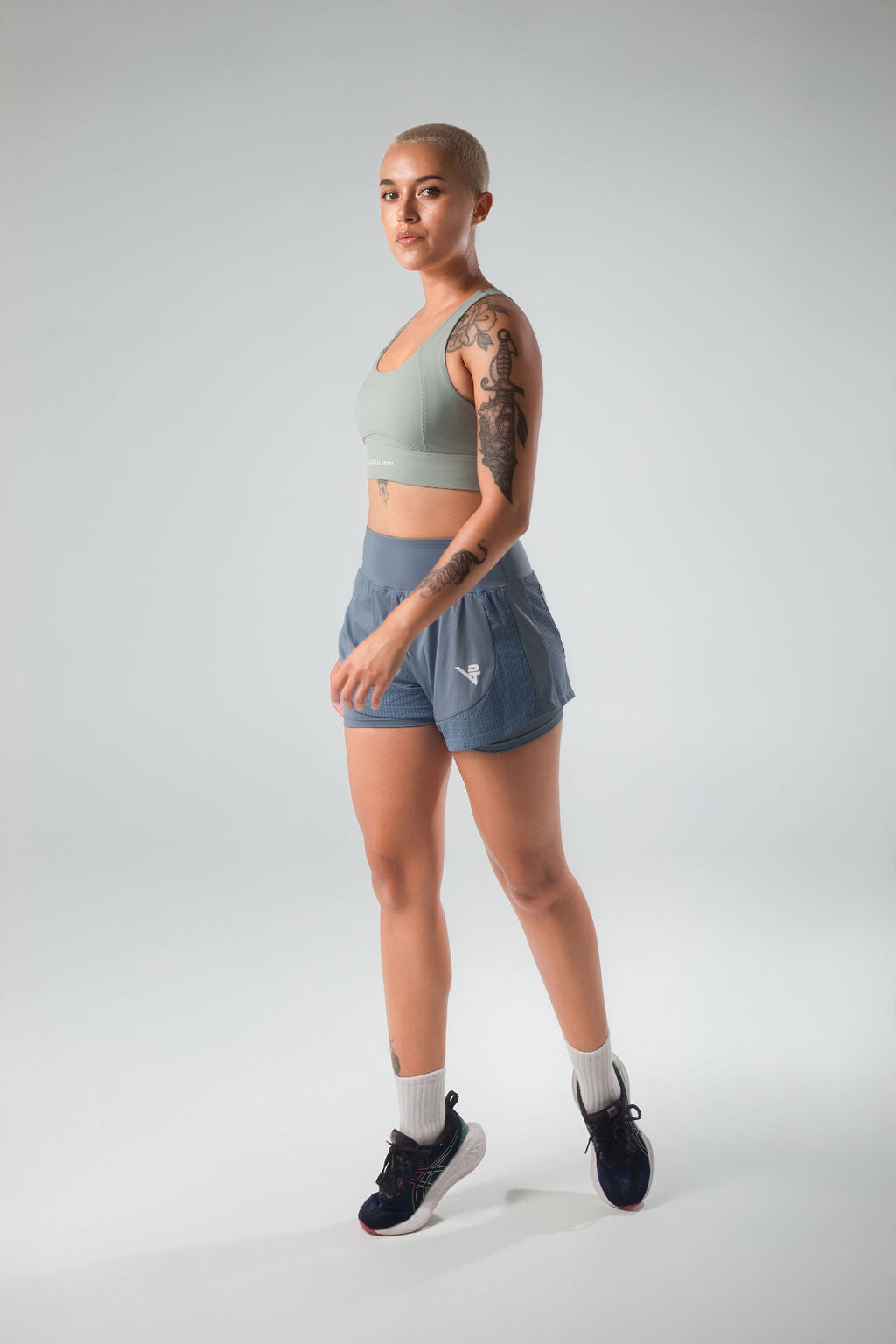 Blue Running shorts