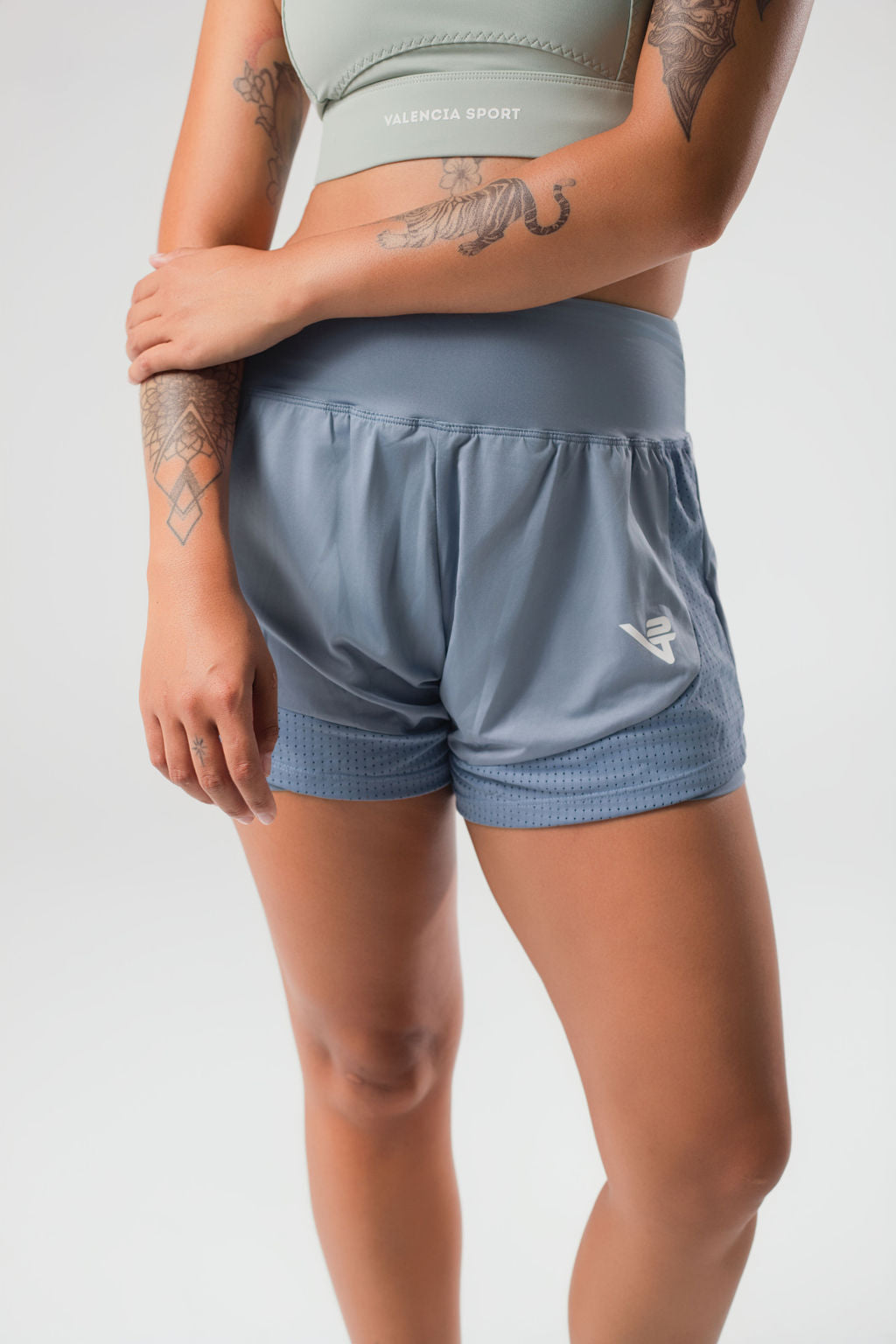 Blue Running shorts