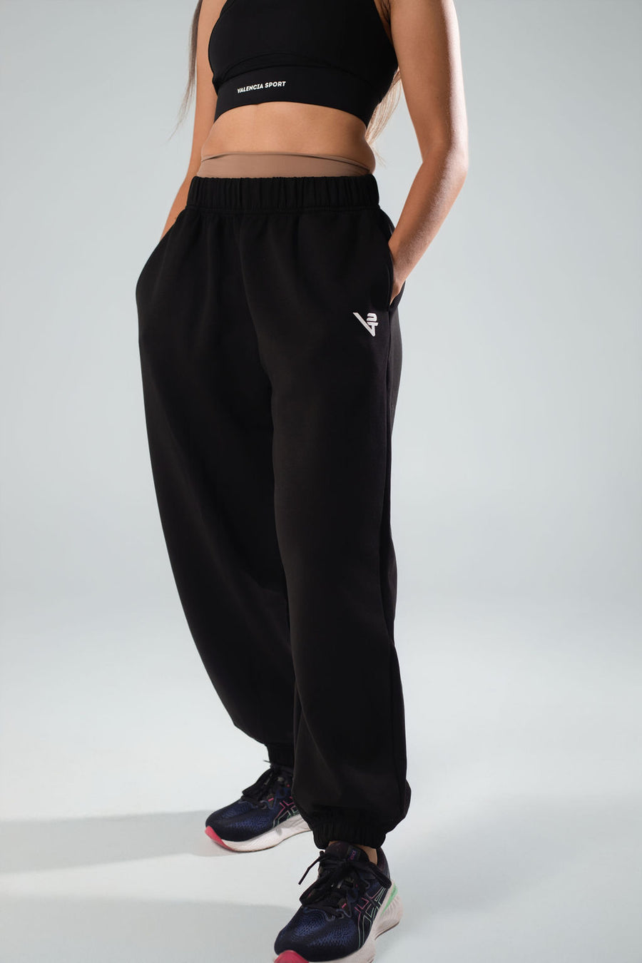 Black T Tracksuit pants