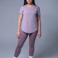 Short Sleeve Lilac Tee