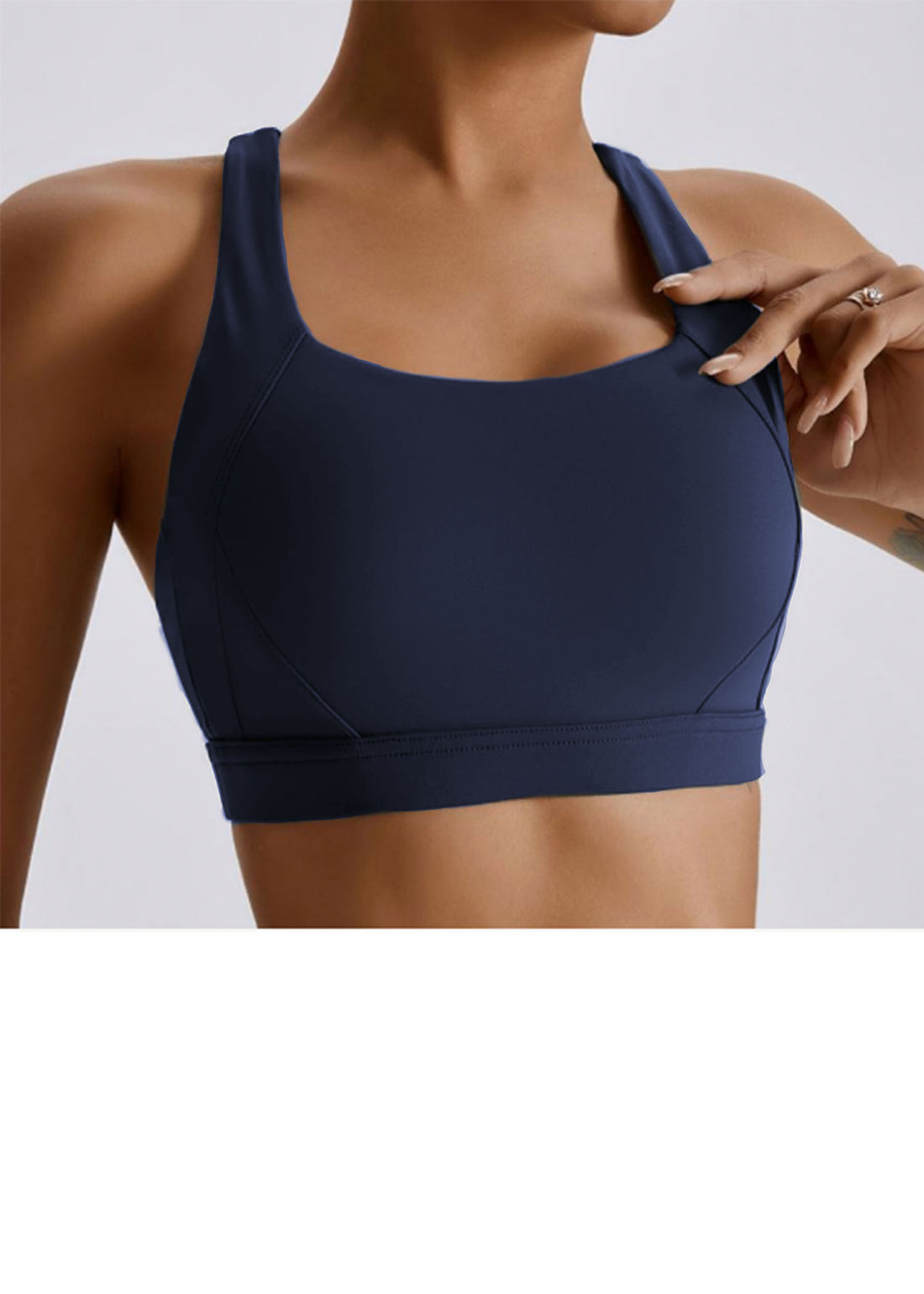 Navy Core High impact Sports Bra