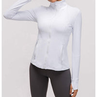 White Sculpted Training Jacket