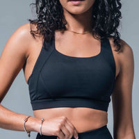 Black Core High impact Sports Bra