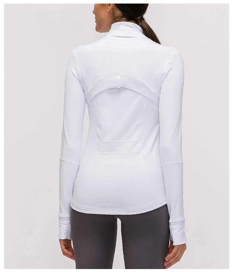 White Sculpted Training Jacket