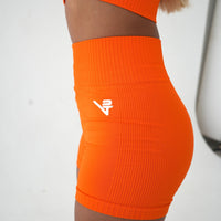 Orange Seamless Summer Shorts